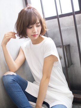 ジェム(GEM) **GEM**なりたい質感が叶う☆揺れる顎ラインボブ