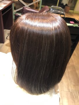 ケーズヘアー 緑が丘店(k's hair) クラシカルワンレンボブ×インナーカラー