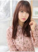 ピンクブラウンで大人かわいい外国人風ロングa上尾20代30代40代