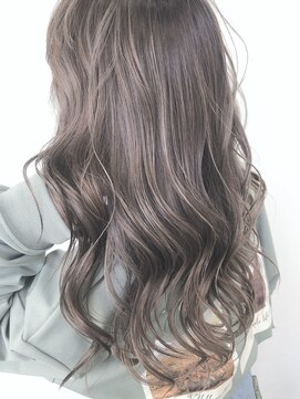 マイレ(maile) 【maile】ハイライト×シアベージュ×かきあげロング