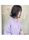 ブルージュ/暗髪グレー/赤み除去