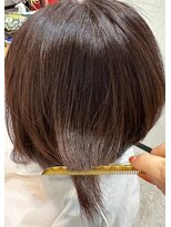 ヘアーカルチャー おゆみ野店(HAIR CULTURE) ショートヘアデザインカラーココアブラウン