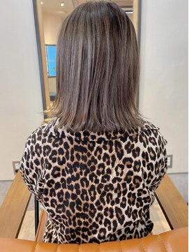 ハーベスト(HARVeST Hair&amazing life) グレージュ系外ハネボブ