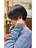 20代30代40代大人お洒落マッシュショート裾カラー