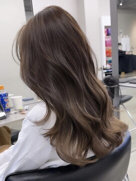 ジルブラン(JIL BLAN) ハイライトバレイヤージュダブルカラー20代30代40代グレージュ