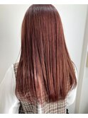 髪質改善ケア×レッドブラウン