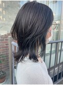 ダークカーキウルフカット