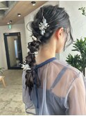 kana ヘアセット 編みおろし