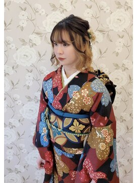 キティ(KITTY) 成人式/はたちの集い/振袖着付け/ハーフアップ