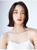 20代30代大人かわいいナチュラル暗髪エアーストレートヘア