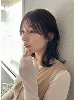 アム(amu)&nbsp;くびレイヤー/くびれミディ/小顔カット/レイヤーカット