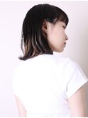 似合わせカット小顔前髪ボブルフ黒髪ミディアムレイヤー1203