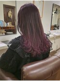 グラデーションピンクパープル