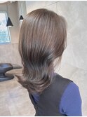 大人可愛いショコラアッシュヘルシースタイルふんわりカール