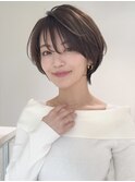 ウェーブミディアム似合わせカットメルティカラーショート/大宮