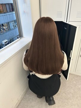 ペレ 渋谷(PELE) ホワイトグレージュ/デジタルパーマ/チェリーブラウン/渋谷