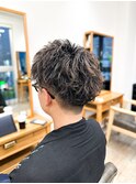 【メンズ★大名】スパイラルパーマ×アップバングスタイル×束感