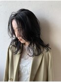 【レイヤーカット×ブルーブラック】#井尻#レイヤーカット