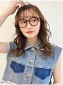 ベージュブリーチカラーショートボブレイヤーミディアムアレンジ
