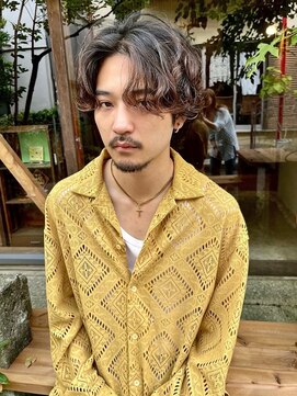 グリーンミドル(GREEN middle) メンズカット/メンズパーマ/ウルフショート/メンズウルフ/ウルフ