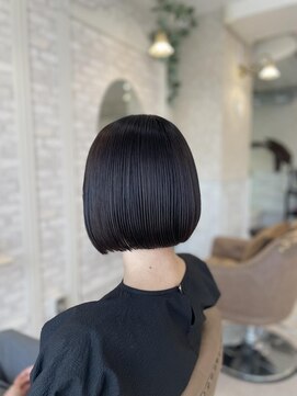 ボブ×ダークグレージュ