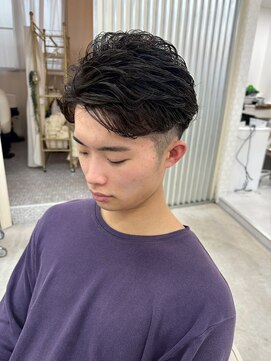 ユイマァル 岡山店(YUIMARL) メンズスタイル20代30代40代刈り上げショートニュアンスパーマ