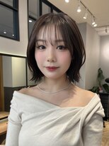 サンド 大阪梅田(sand)&nbsp;@haru__sand ココアベージュ/オリーブグレー/小顔［大阪梅田］