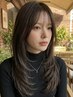 透明感カラー+トリートメント [新宿/新宿駅/韓国/前髪カット/顔周りカット]