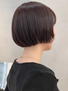 ニコ トウキョウ(nico TOKYO) 20代30代ミニボブ切りっぱなしボブぱっつん前髪シースルー顔周り