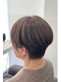 くびれショート/40代50代/グレイカラー/白髪染め/白髪ぼかし