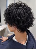 カット×パーマ