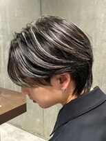 アッシュ 武蔵新城店(Ash)&nbsp;新城明るい白髪染め白髪ぼかしハイライト 大人ショートボブ
