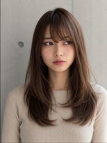 ダル 渋谷/表参道(DAL.)&nbsp;レイヤーカット髪質改善カラー透明感カラー顔まわりカット