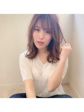 マリアバイアフロート(Maria by AFLOAT) 【添田】大人可愛い無造作カールイルミナカラーミディアム