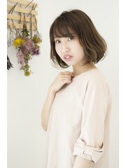 【岡田芽紅美HANABUSA】20代30代40代大人かわいいフェミニンボブ