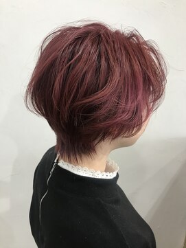 アリウス(ALIUS by posh) 【ALIUS 池袋 小川真一】ピンク×ショートレイヤー