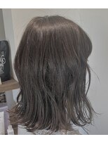 ヘアーラウンジアール(Hair Lounge R)&nbsp;アッシュグレー外ハネボブ　【Hair Lounge R】【吉川美南】