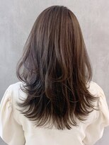 アイティーバイアルバム 八王子店(IT by ALBUM)&nbsp;レイヤーロング_マロンベージュかきあげロング_ba319561