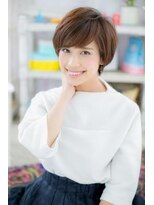 ヘアアンドビューティー ミック(Hair & Beauty miq)&nbsp;ニュアンスカラー小顔ひし形ショートボブショートc1