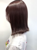 アッシュ 高円寺店(Ash)&nbsp;外ハネボブ　バイオレットブラウン