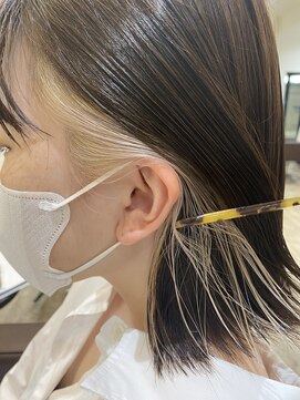 アストラール 大曽根店(astrale) 【インナーカラー】ホワイトベージュ