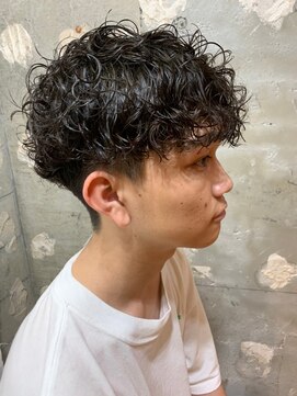 アカ(ACA) メンズマッシュパーマ波巻ツイストスパイラルパーマ札幌大通