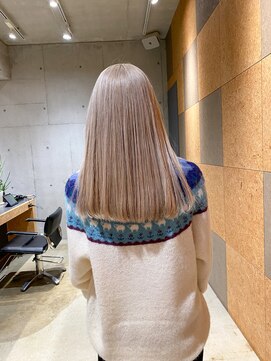 ケシキ 佐賀(keshiki) ブリーチ　ホワイトブロンド