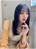 顔周りレイヤーカット