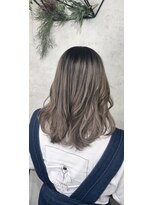 アポロ 横浜駅店(apollo)&nbsp;バレイヤージュグレージュカラーレイヤーシルキーベージュ