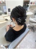ヘアセット シニヨン