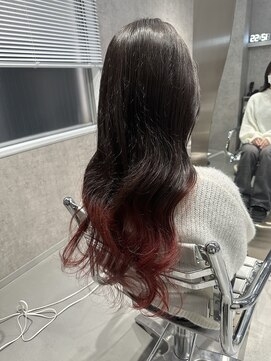 シー(shii..) 《shii.. /稲葉》#ケアブリーチ#ピンクカラー#グラデーション