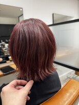 アカンサス バイ ミリー 高槻店(acanthus by milly)&nbsp;ブリーチ無しカシスピンク