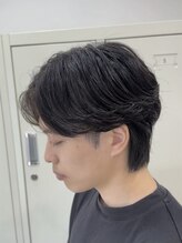 ＜ウルフ＞[木更津/メンズ/メンズパーマ/眉毛サロン/フェザーパーマ/眉毛/フェード/ニュアンスパーマ]