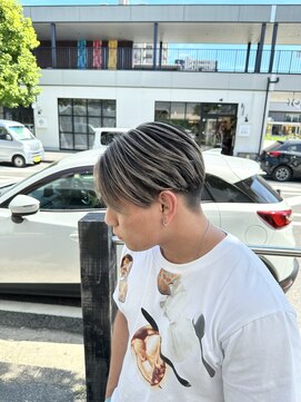 チャプター 問屋町(chapter) メンズセンターパートバレイヤージュミルクティー